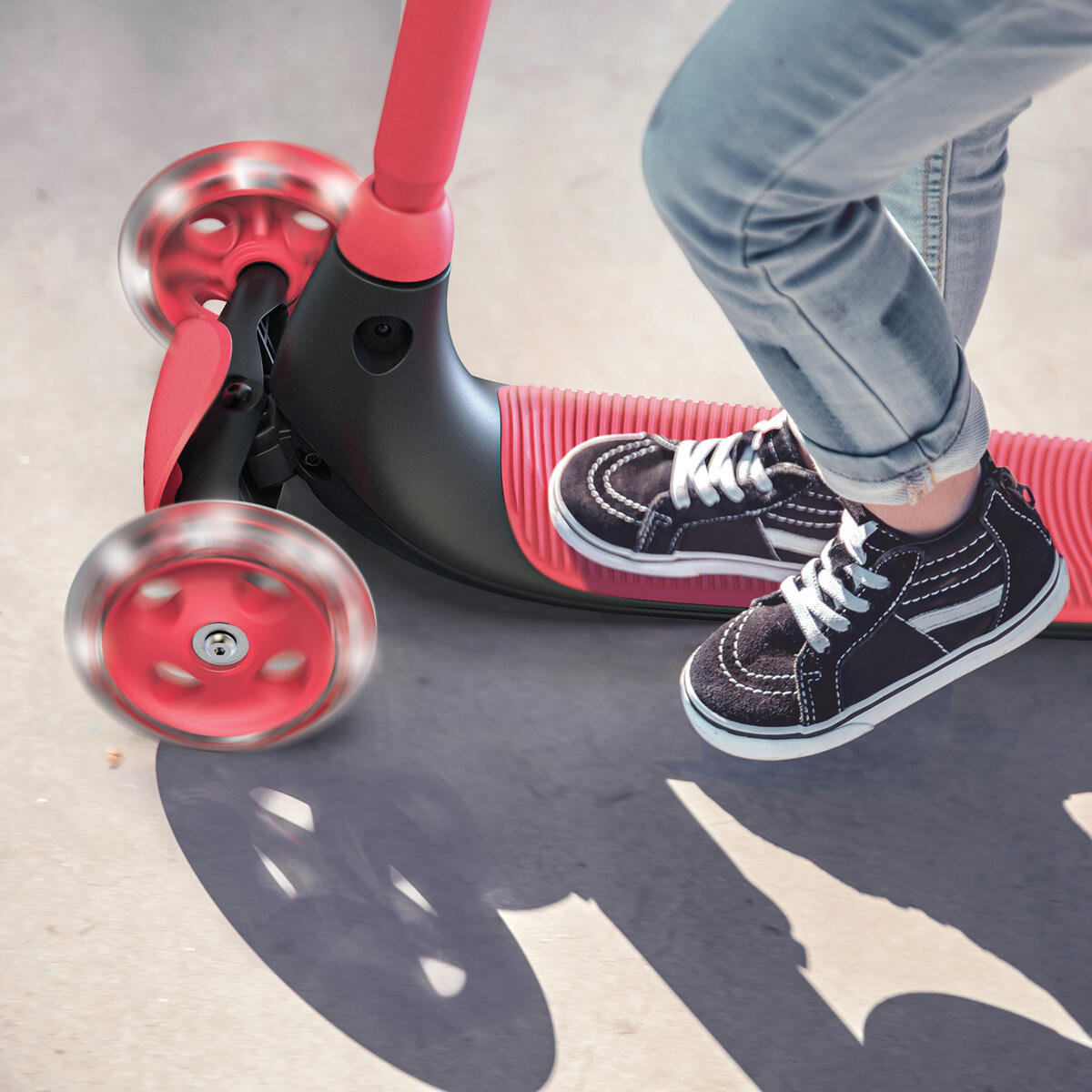 Yvolution Y-glider Kiwi Step - Rood 5/7