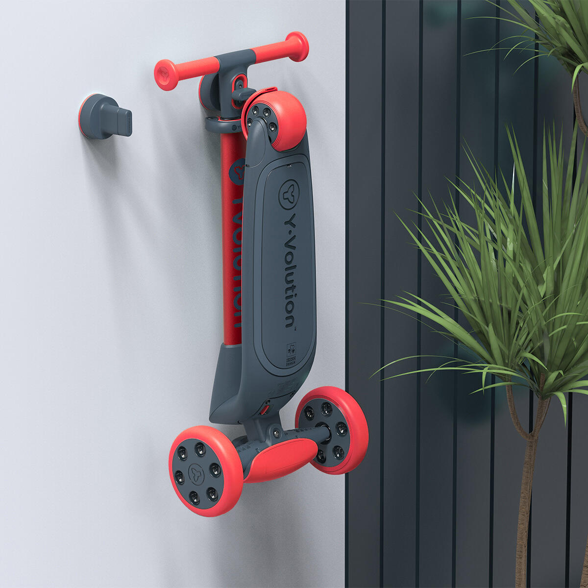 Monopattino,  bambino/bambina, Yglider NUA, rosso 4/7