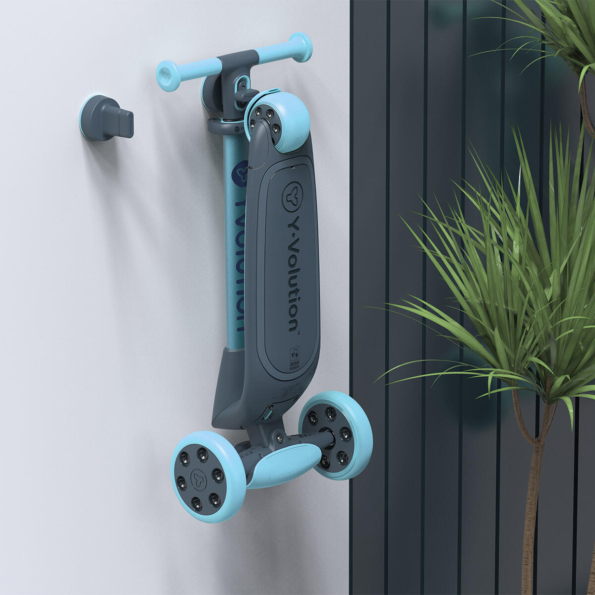 Monopattino,  bambino/bambina, Yglider NUA, azzurro 5/8