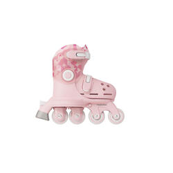 Rollers d'apprentissage évolutifs TWISTA SKATES Roses pointure réglable 30-34