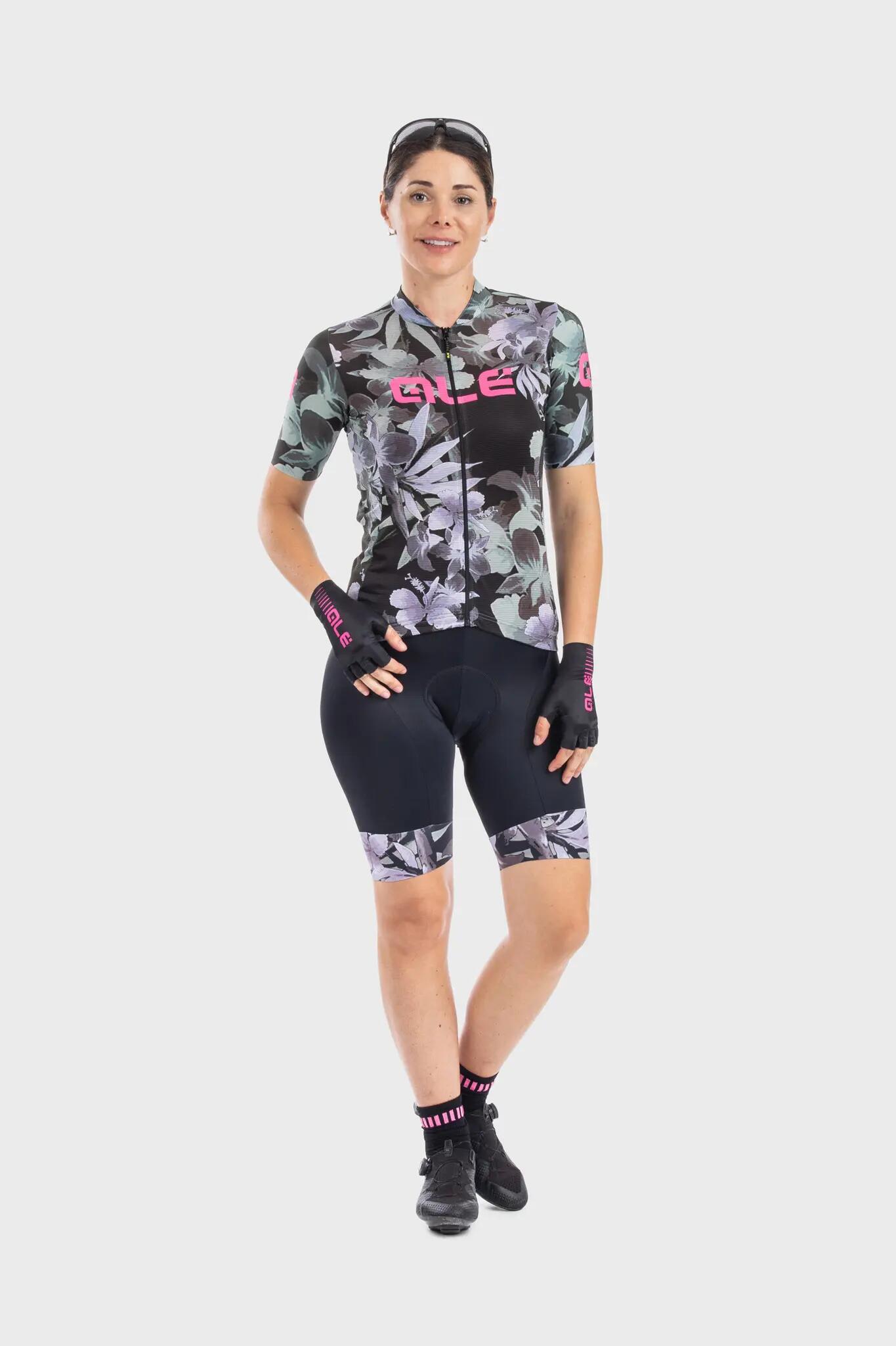 Ale Femmes Maillot à Manches Courtes Solid Bouquet 2/5
