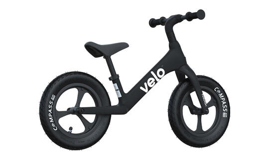 Bicicletta equilibrio bambino/bambina Yvelo Pro nera
