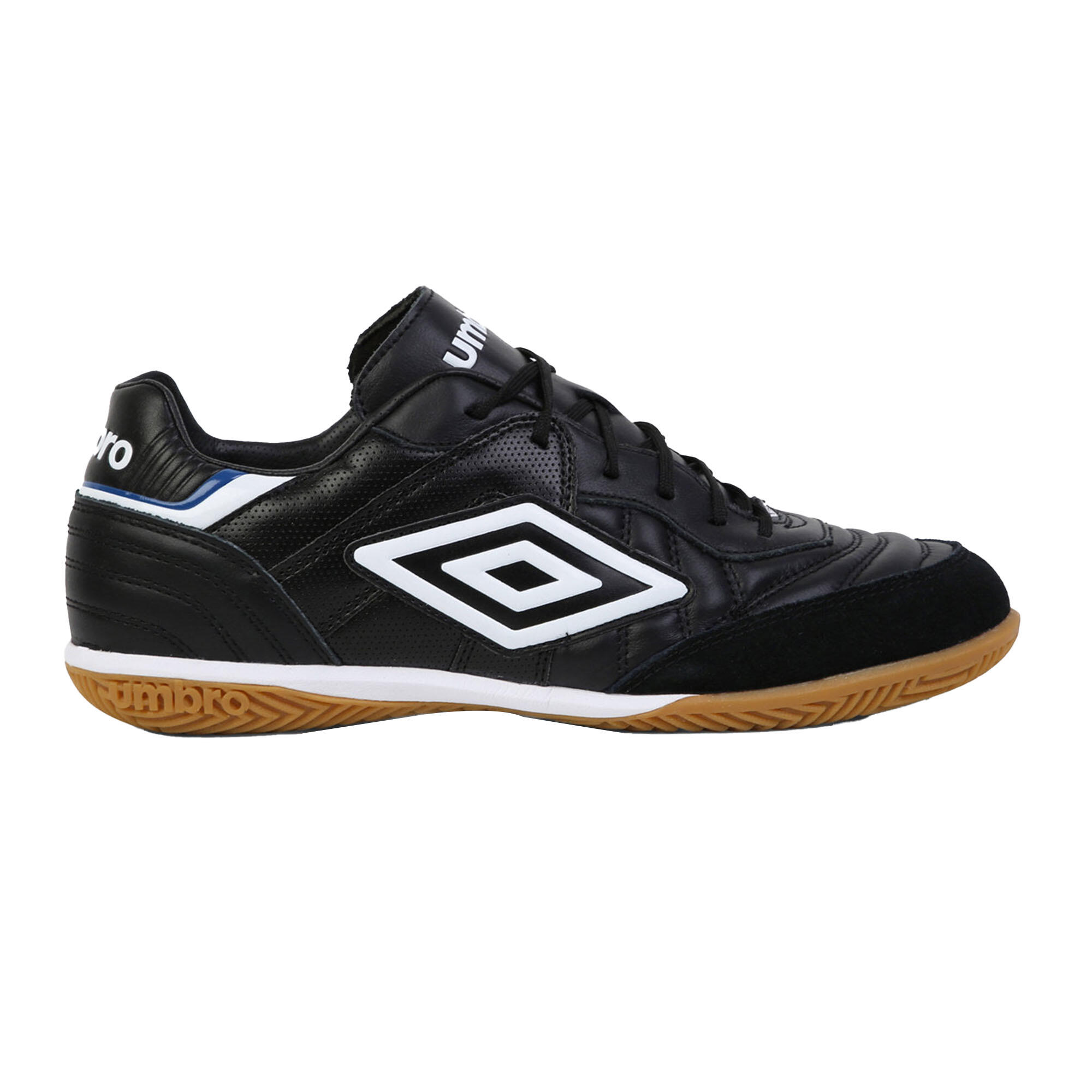 Mens Speciali Eternal Team Nt Leather Trainers (Black/White/Royal Blue) 4/4