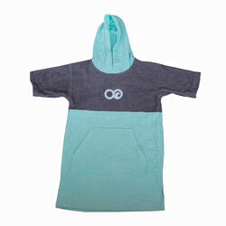 Poncho Toalla de Surf  ponchkids Menta / Gris/ Menta Kids