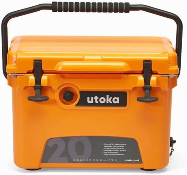 UTOKA Utoka 20 Cool Box, Portable Hard Cooler With Carry Handle - Orange