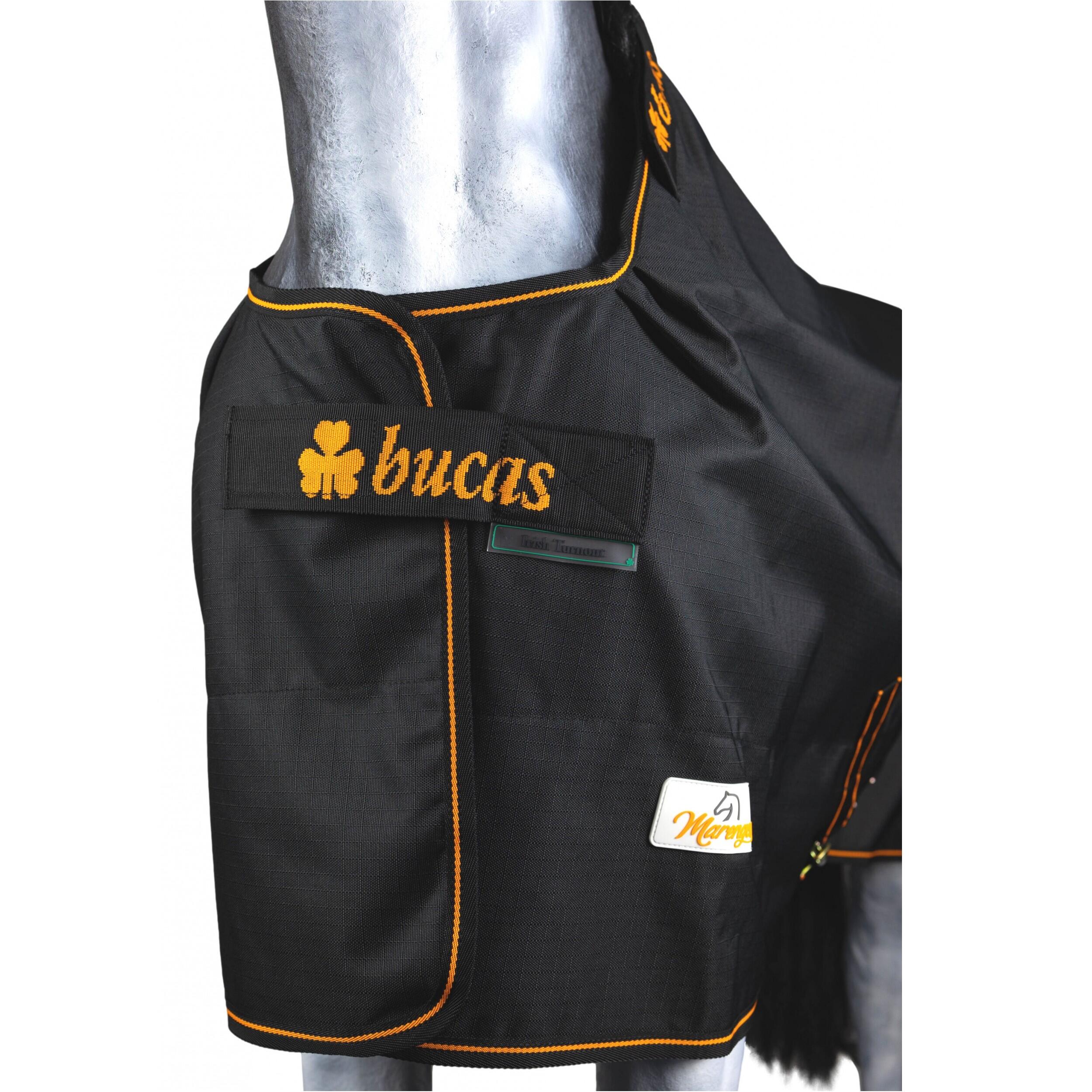 Weidedecke 1200D IRISH TURNOUT schwarz/orange 2/2