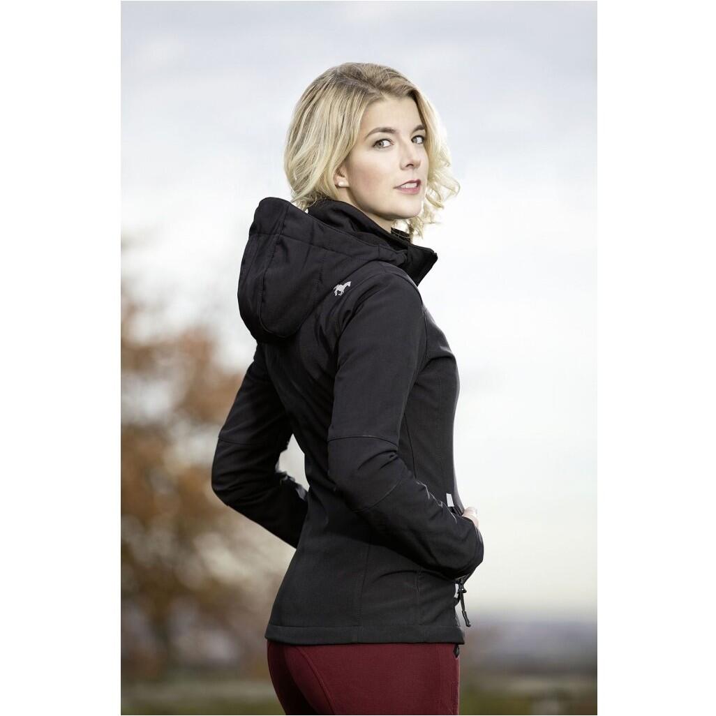 Damen Reitjacke SPORT Softshell schwarz 3/7