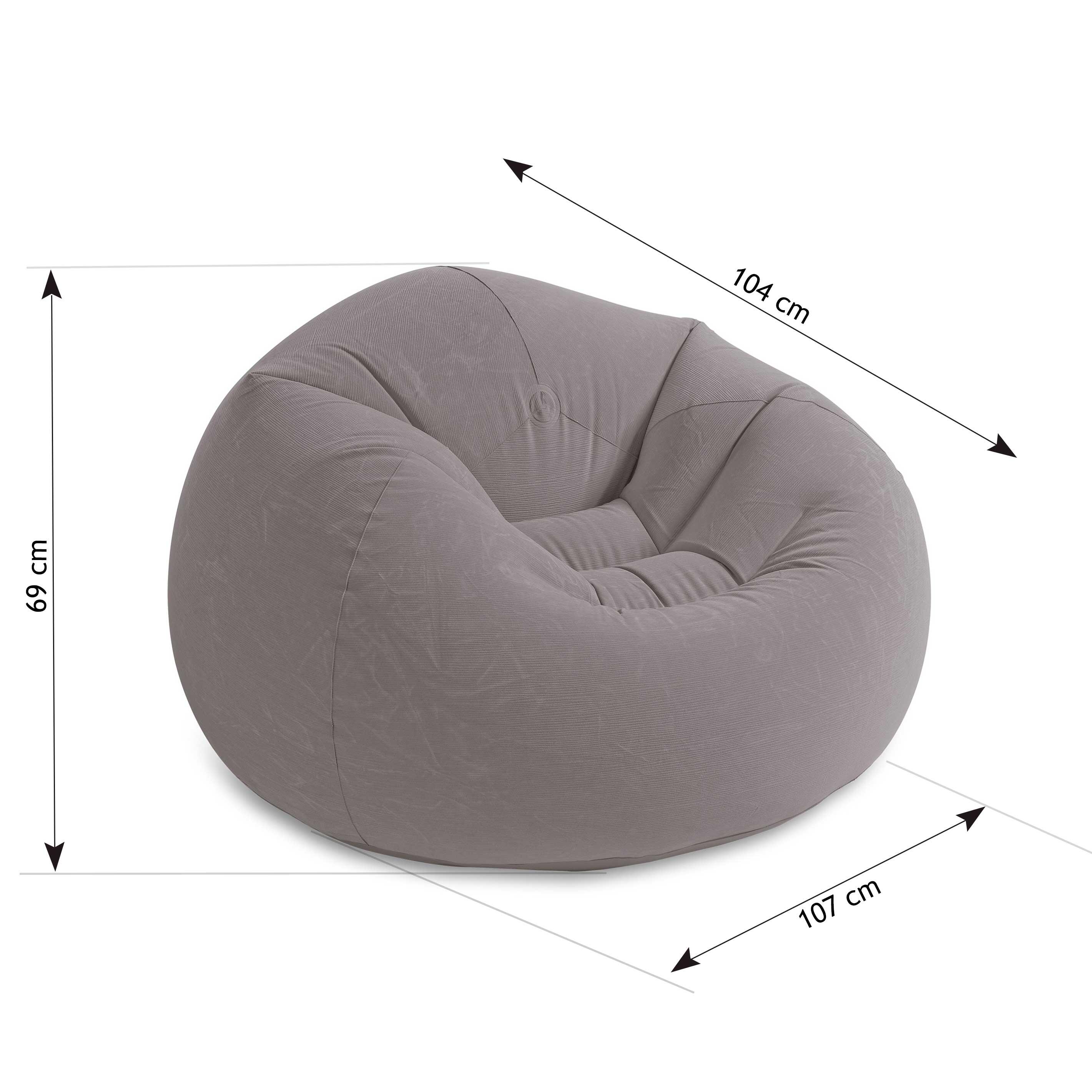 Intex 68579NP - Poltrona Sacco Gonfiabile, 107x104x69 cm 5/5