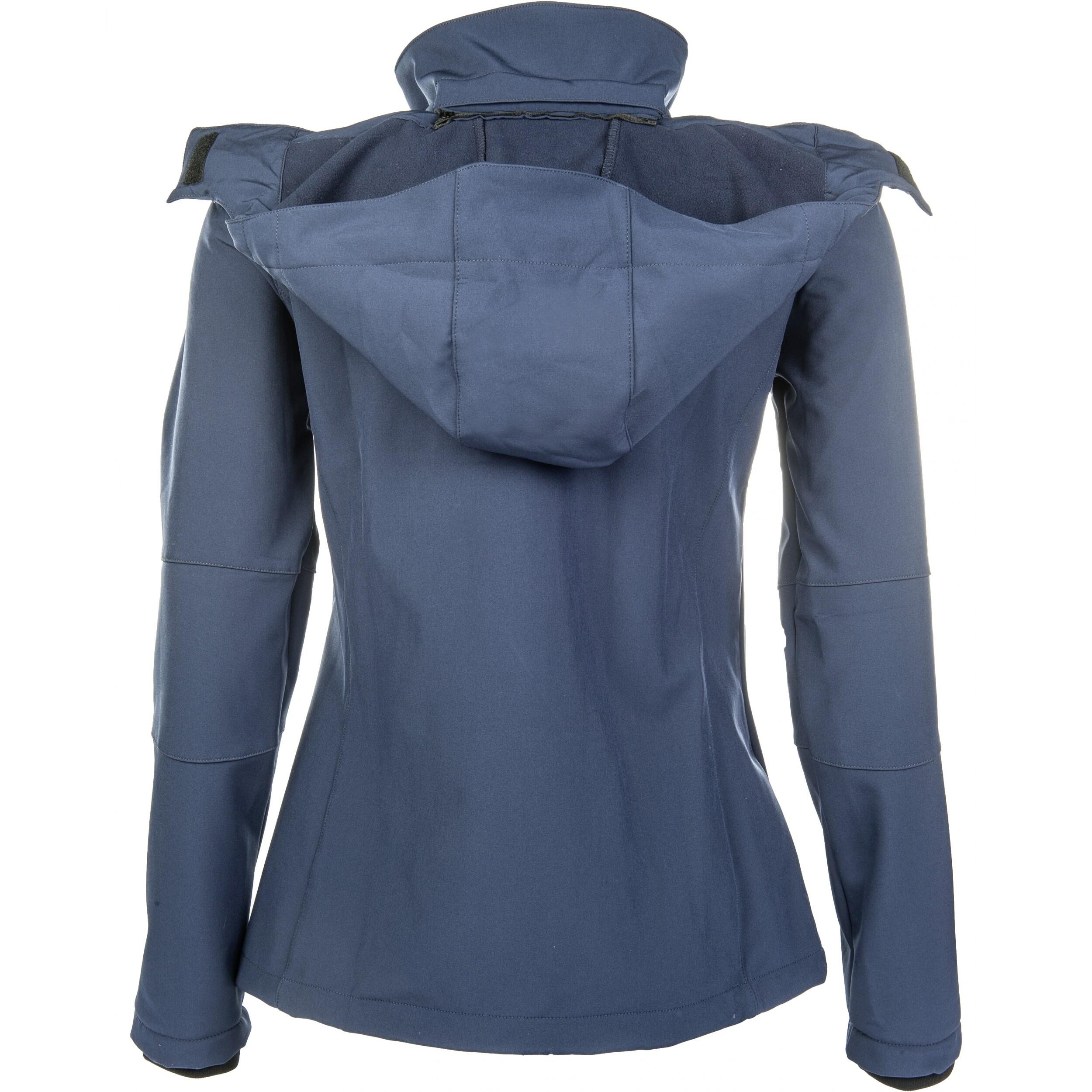 Dames Reitjacke HKM Softshell donkerblauw 2/6