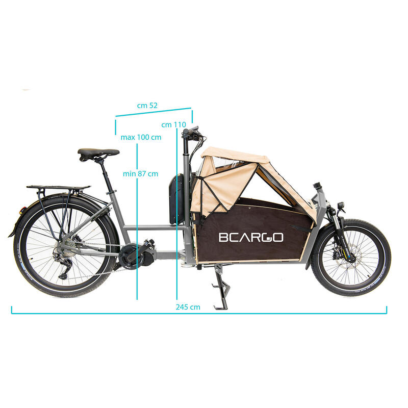 Bici Cargo elettrica a pedalata assistita Cargobike - BCargo 5.0 Family
