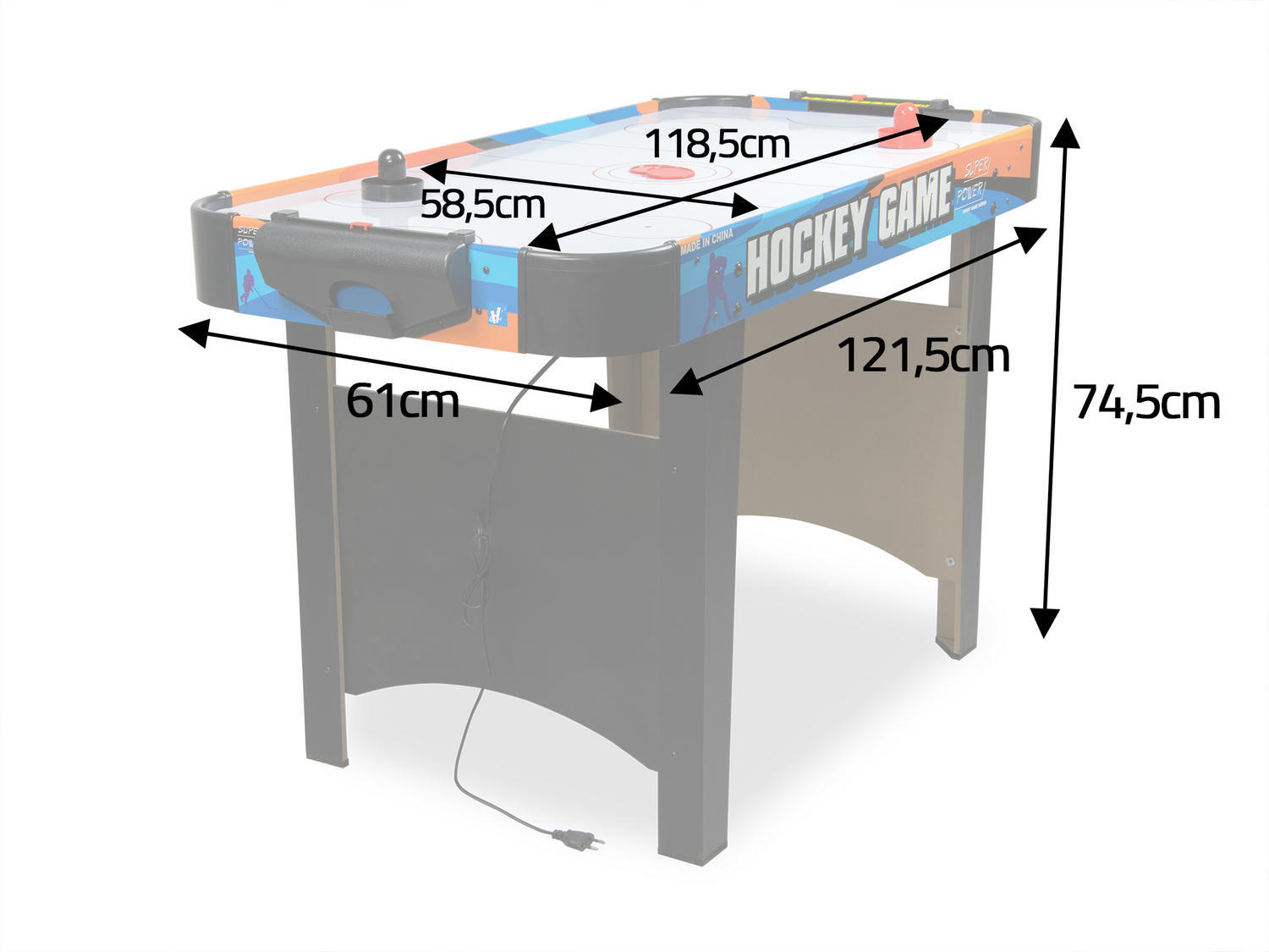 Stół do gry cymbergaj Air Hockey duży Neo-Sport NS-428 5/5