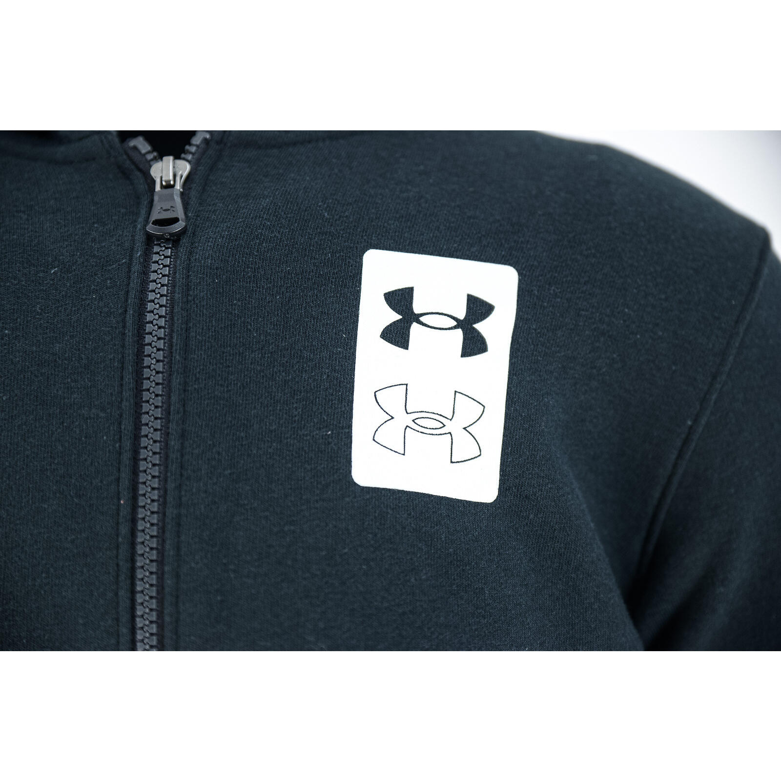 Cappuccio Under Armour Rival Terry, Nero, Bambini 5/5