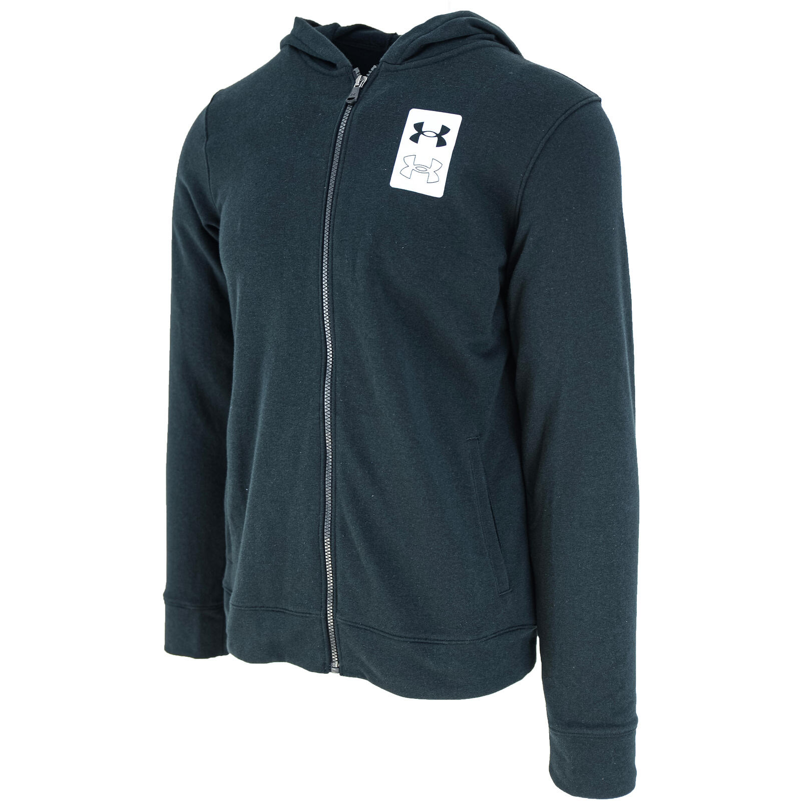Cappuccio Under Armour Rival Terry, Nero, Bambini 3/5