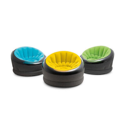 Intex 68582NP - Poltrona Gonfiabile Empire. Colori Assortiti. 112x109x69 cm