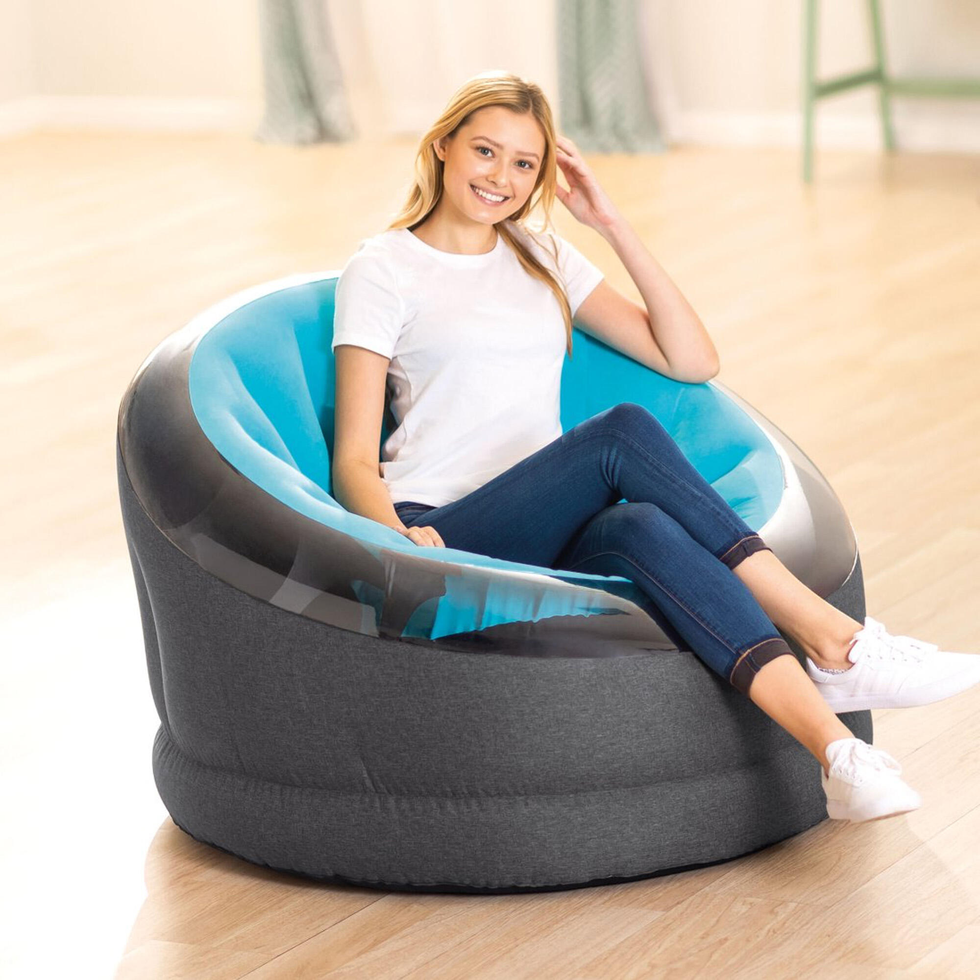 Intex 68582NP Poltrona Gonfiabile Empire, Colori Assortiti