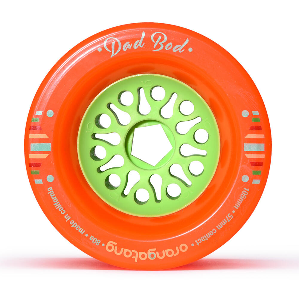 ORANGATANG DAD BOD LONGBOARD & ESKATE WHEELS 105 MM - SET OF 4 3/5