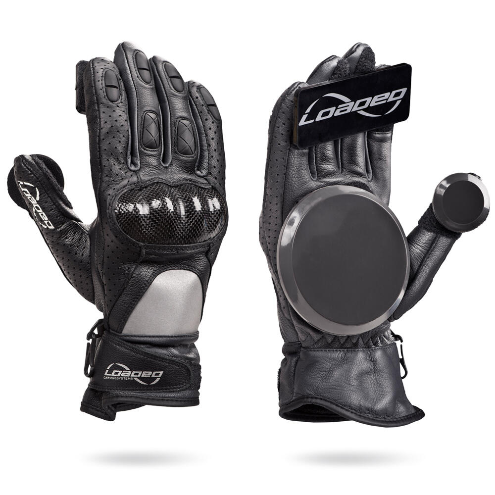 LOADED LONGBOARD LEATHER RACE GLOVES WITH KNUCKLE PROTECTION 1/5