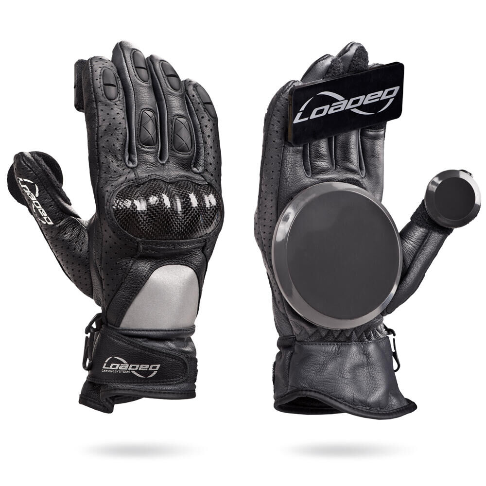 LOADED BOARDS LOADED LONGBOARD LEATHER RACE GLOVES WITH KNUCKLE PROTECTION