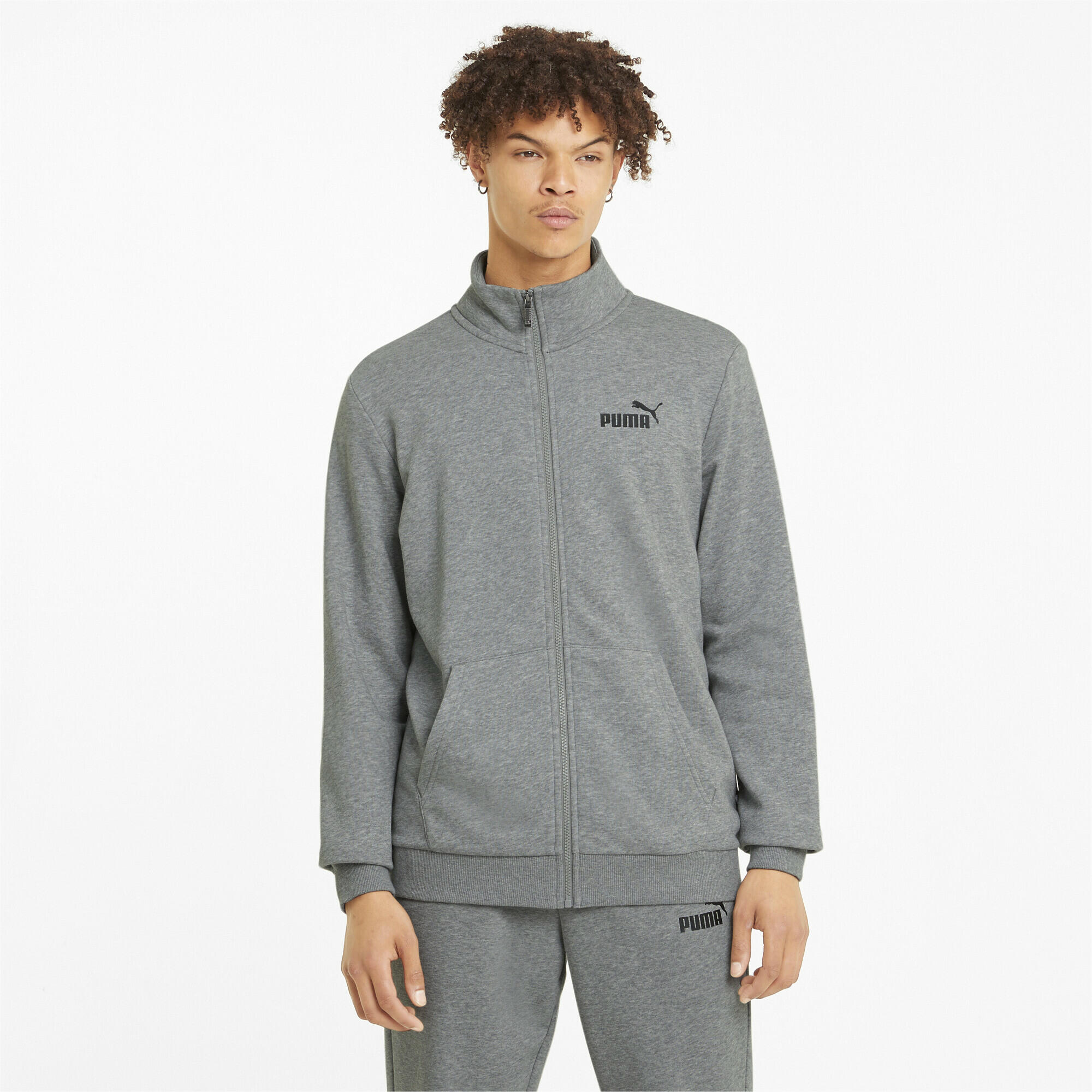 Giacca da corsa Essentials da uomo PUMA Medium Gray Heather 2/7