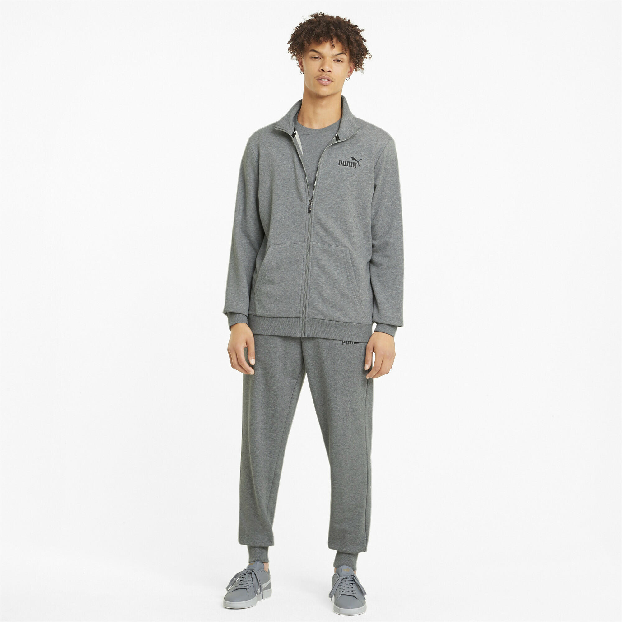 Giacca da corsa Essentials da uomo PUMA Medium Gray Heather 4/7