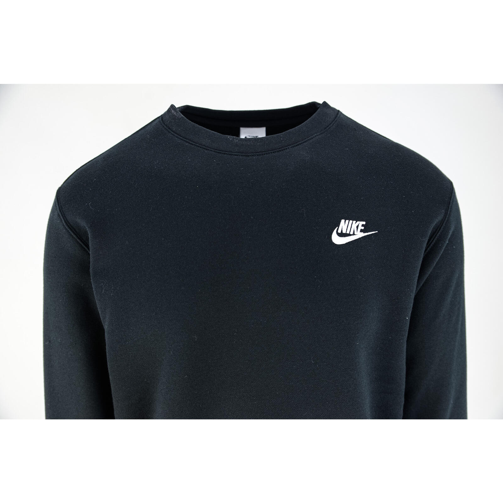 Felpa girocollo uomo ( fleece) nike nero 4/5