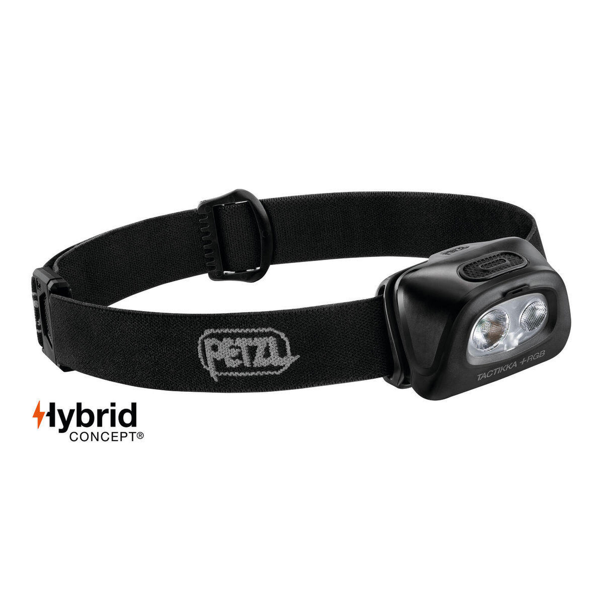 Lanterna de cabeça petzl 4 cores tactika+rbg 350 lúmens
