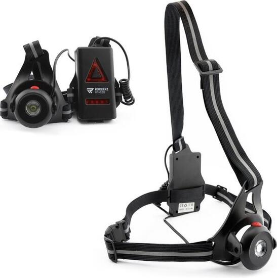 LED-Brustlampe – Laufbeleuchtung – Schwarz – Verstellbar