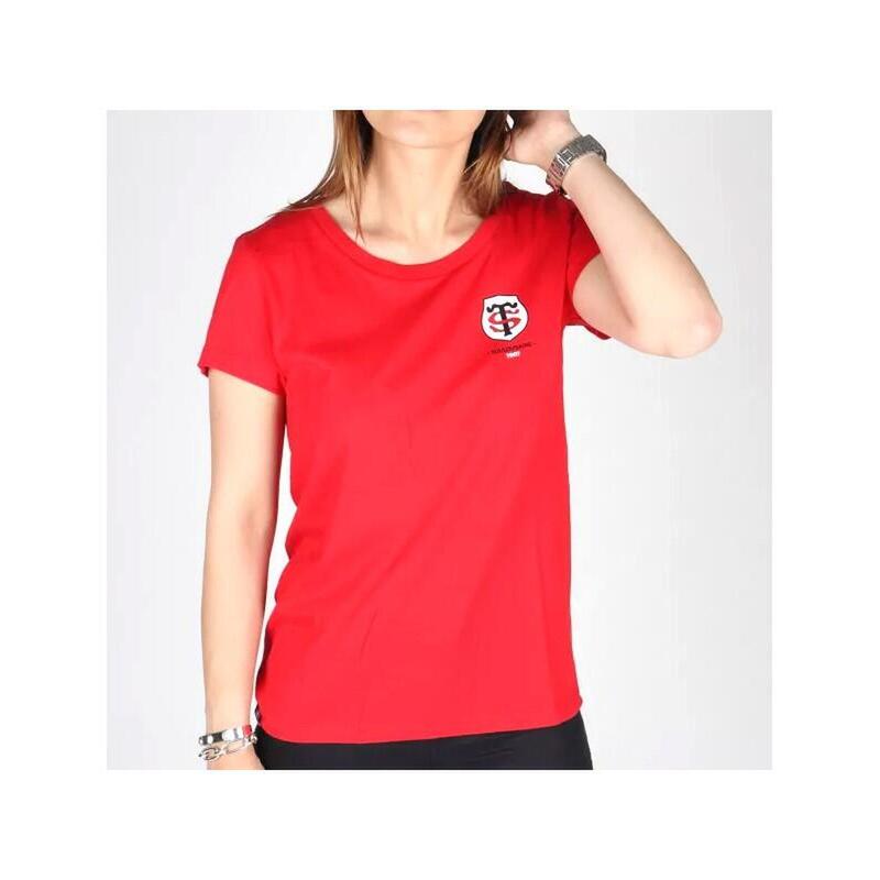 T-SHIRT ROUGE FEMME TOULOUSAINE - STADE TOULOUSAIN