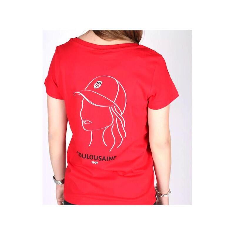 T-SHIRT ROUGE FEMME TOULOUSAINE - STADE TOULOUSAIN