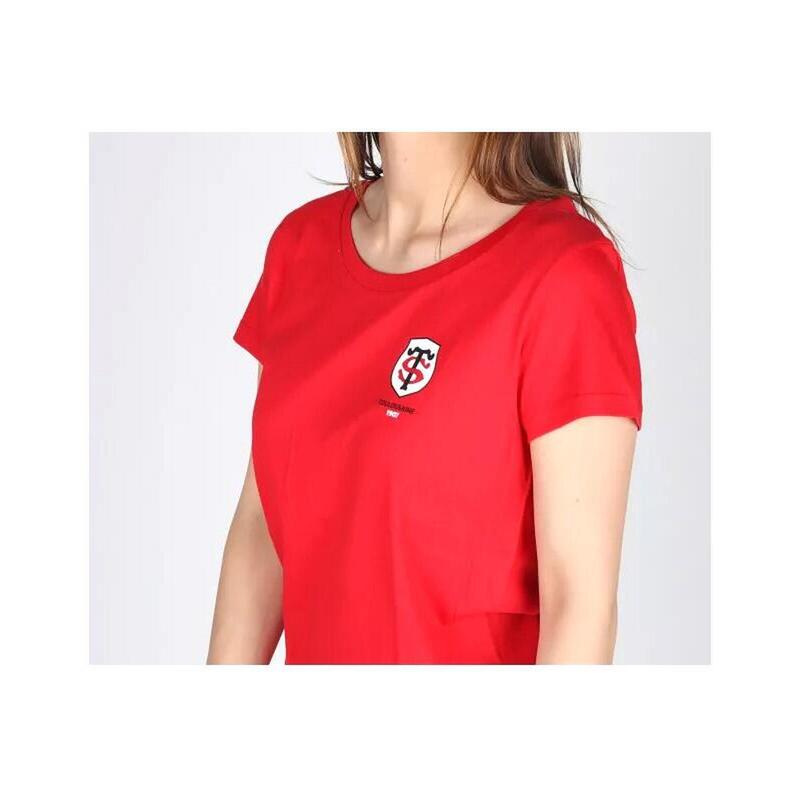 T-SHIRT ROUGE FEMME TOULOUSAINE - STADE TOULOUSAIN