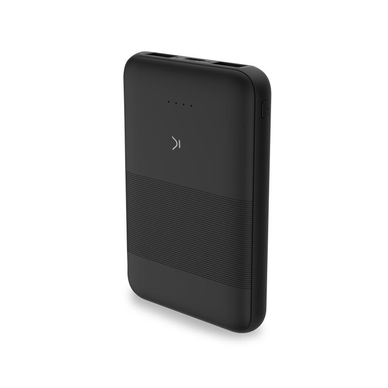 Batería externa Ksix, puertos USB A y USB C ,5.000mAh, 10W, Negro