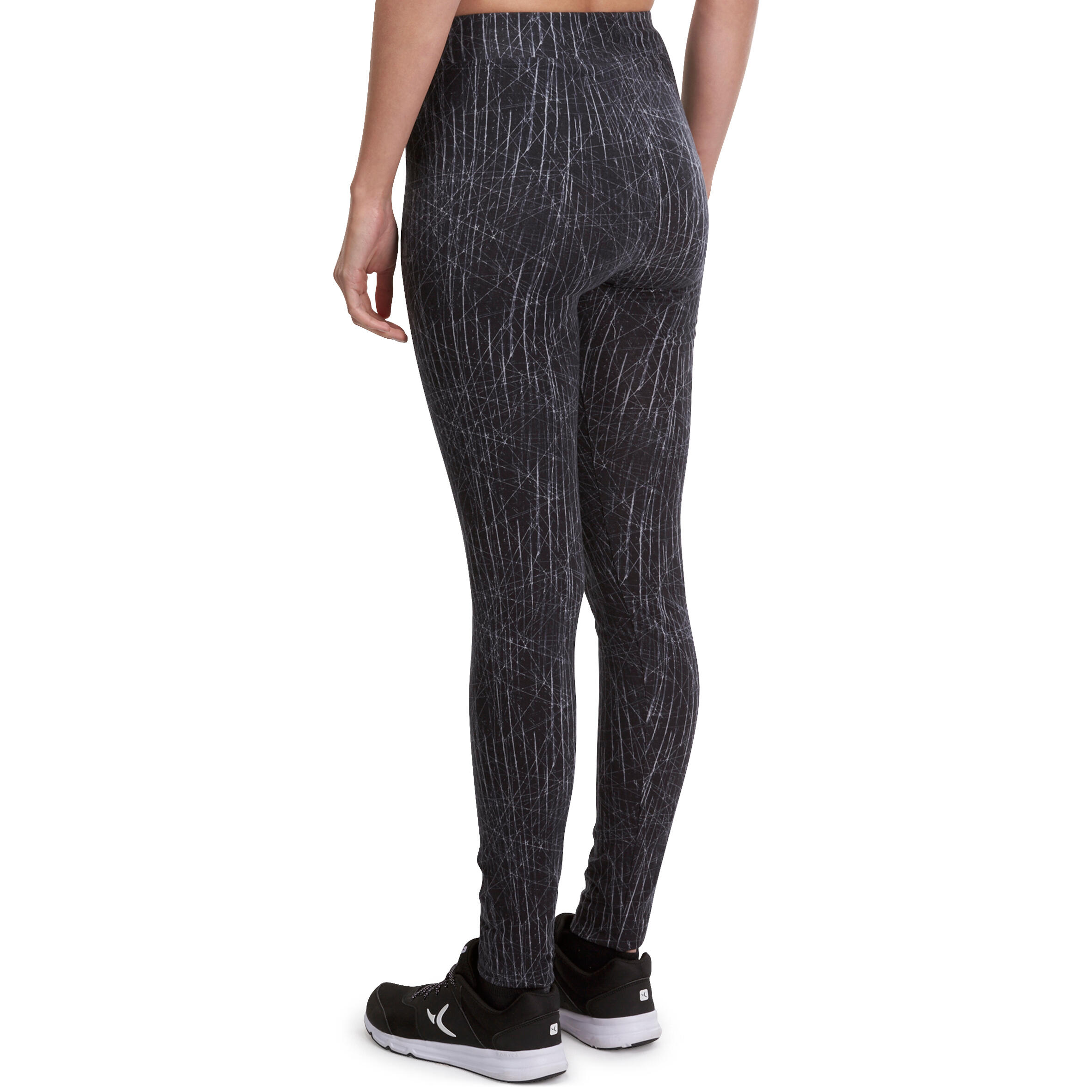 Fit+ Women's 7/8 Slim-Fit Gym & Pilates Leggings - Black 4/9