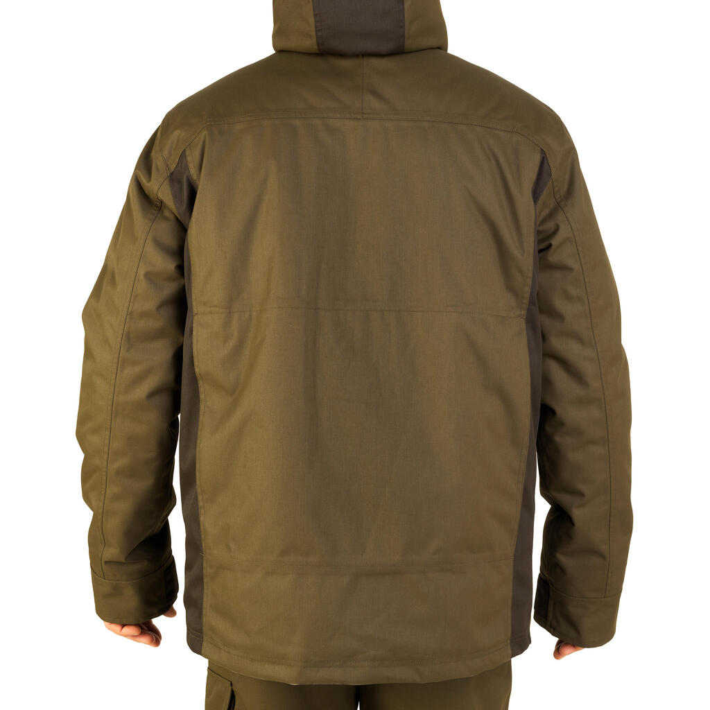 Jagdjacke Regenjacke 500 warm grün 