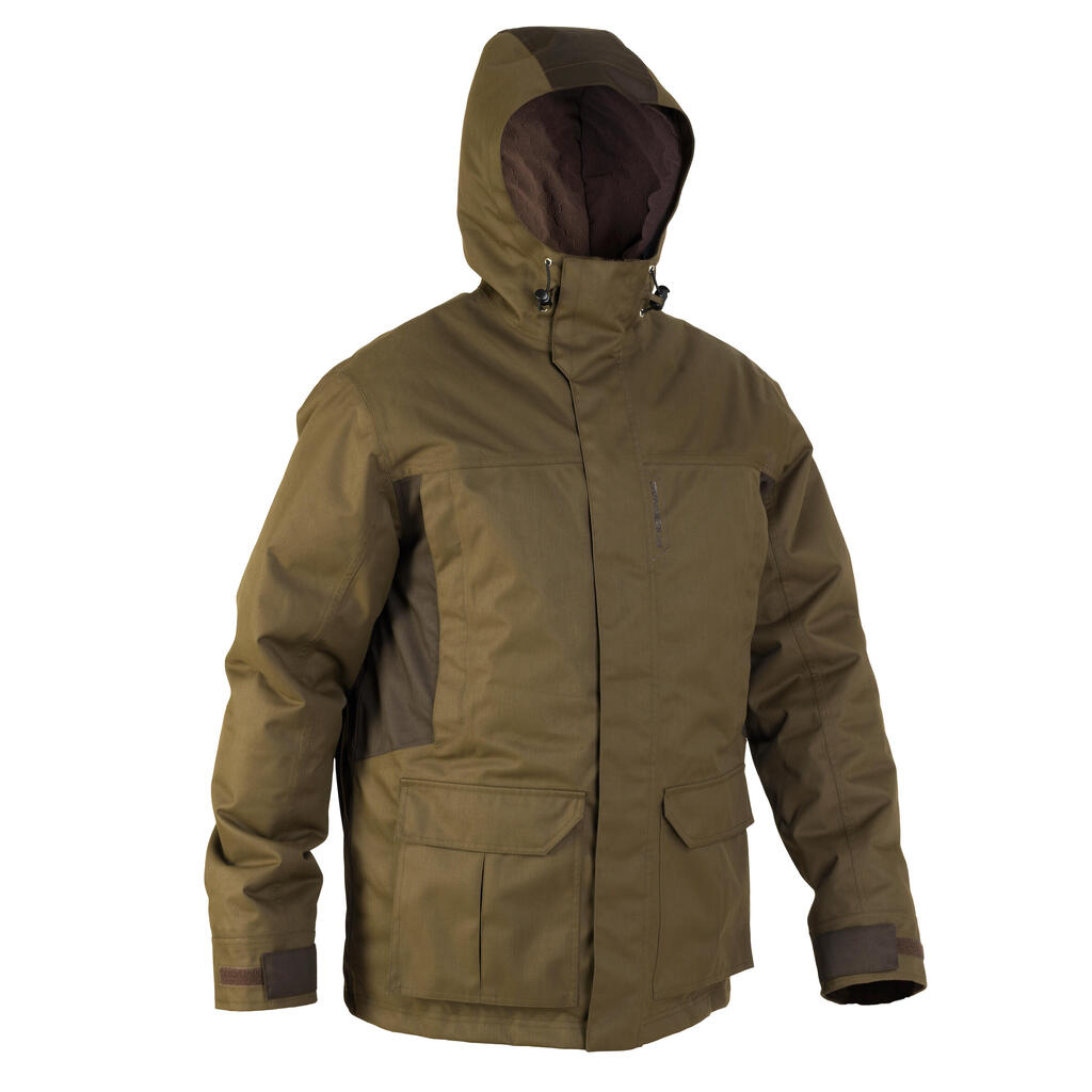 Jagdjacke Regenjacke 500 warm grün 