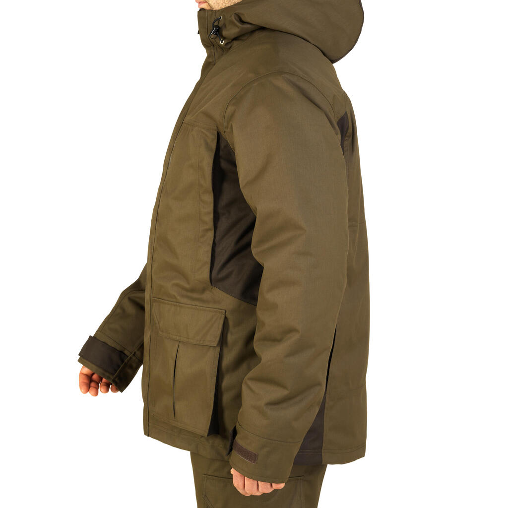 Jagdjacke Regenjacke 500 warm grün 