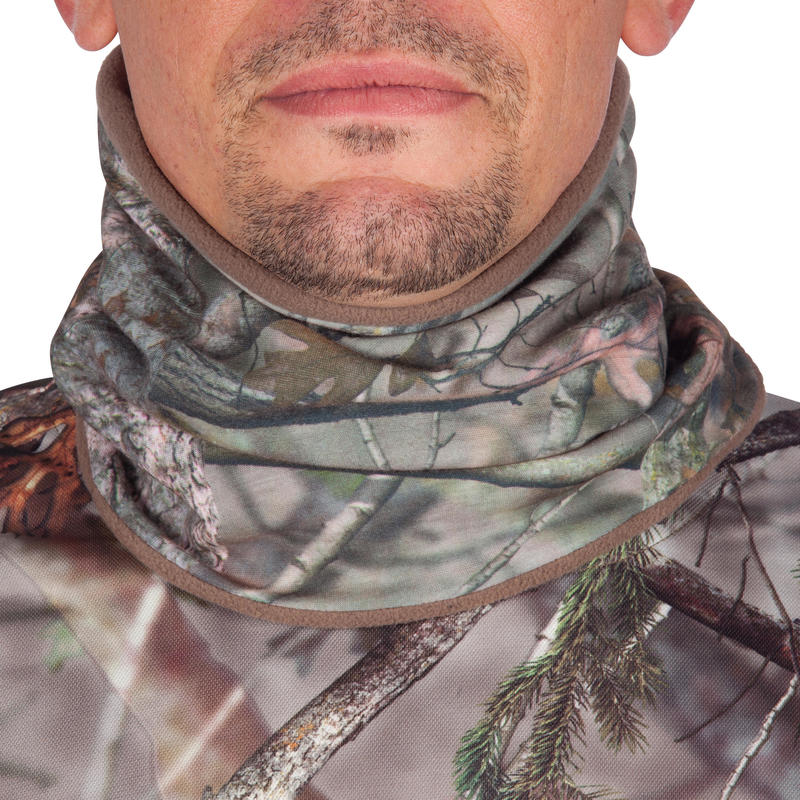 Warm Silent Hunting Neck Gaiter Camo Decathlon