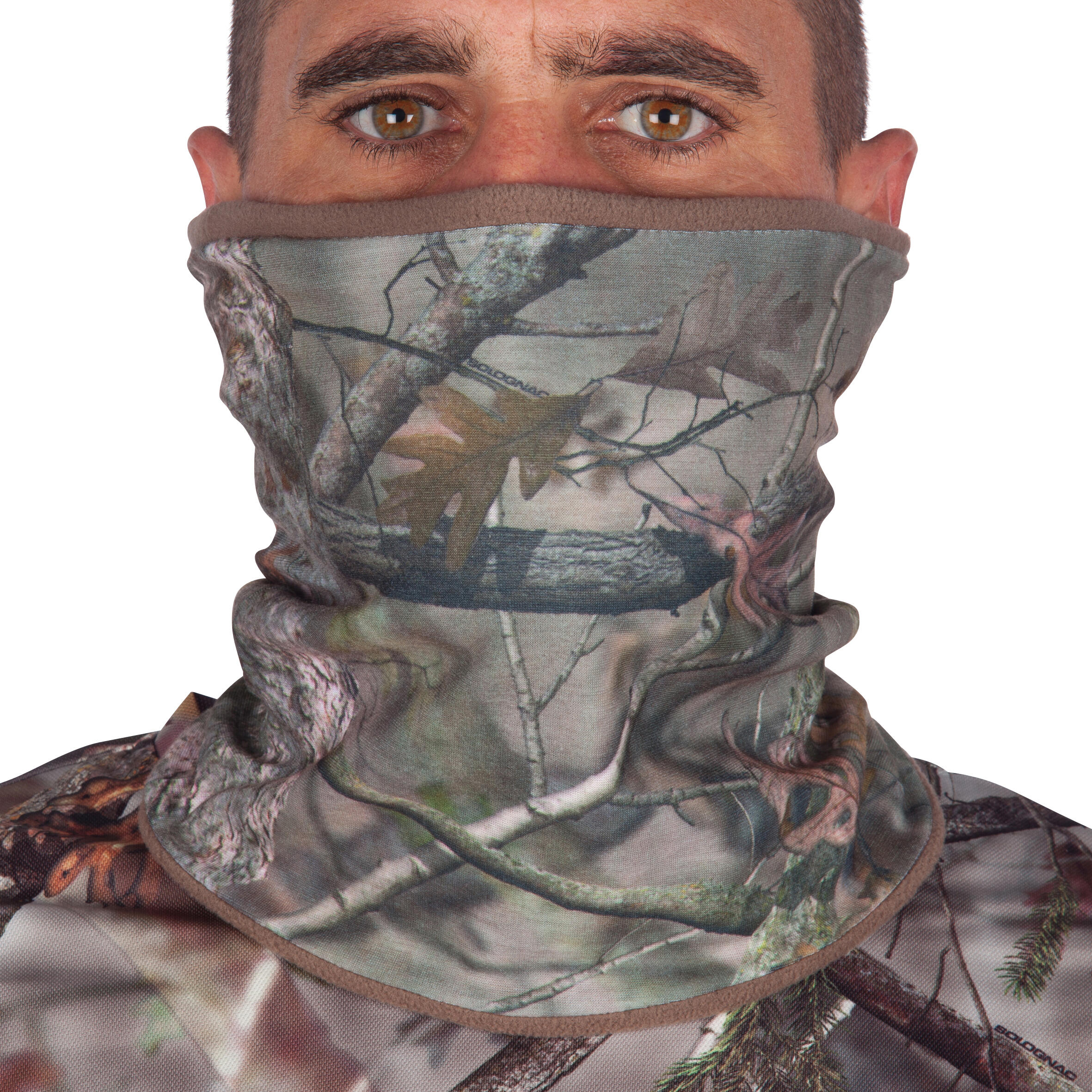 Cache Cou Chasse Chaud Actikam Camouflage Silencieux Solognac Decathlon