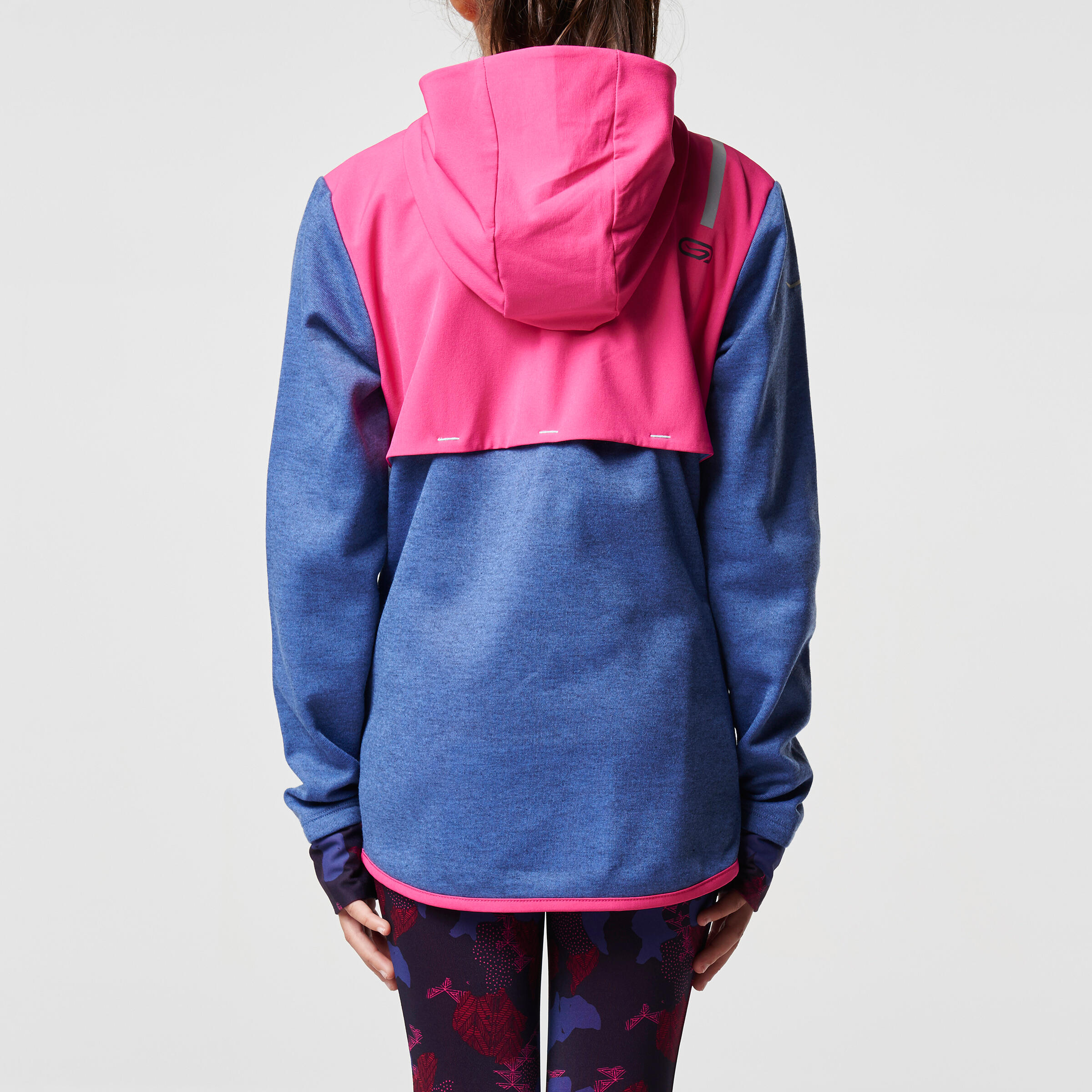 Elio Children's Running Hooded Jersey - Pink/Blue
 5/16