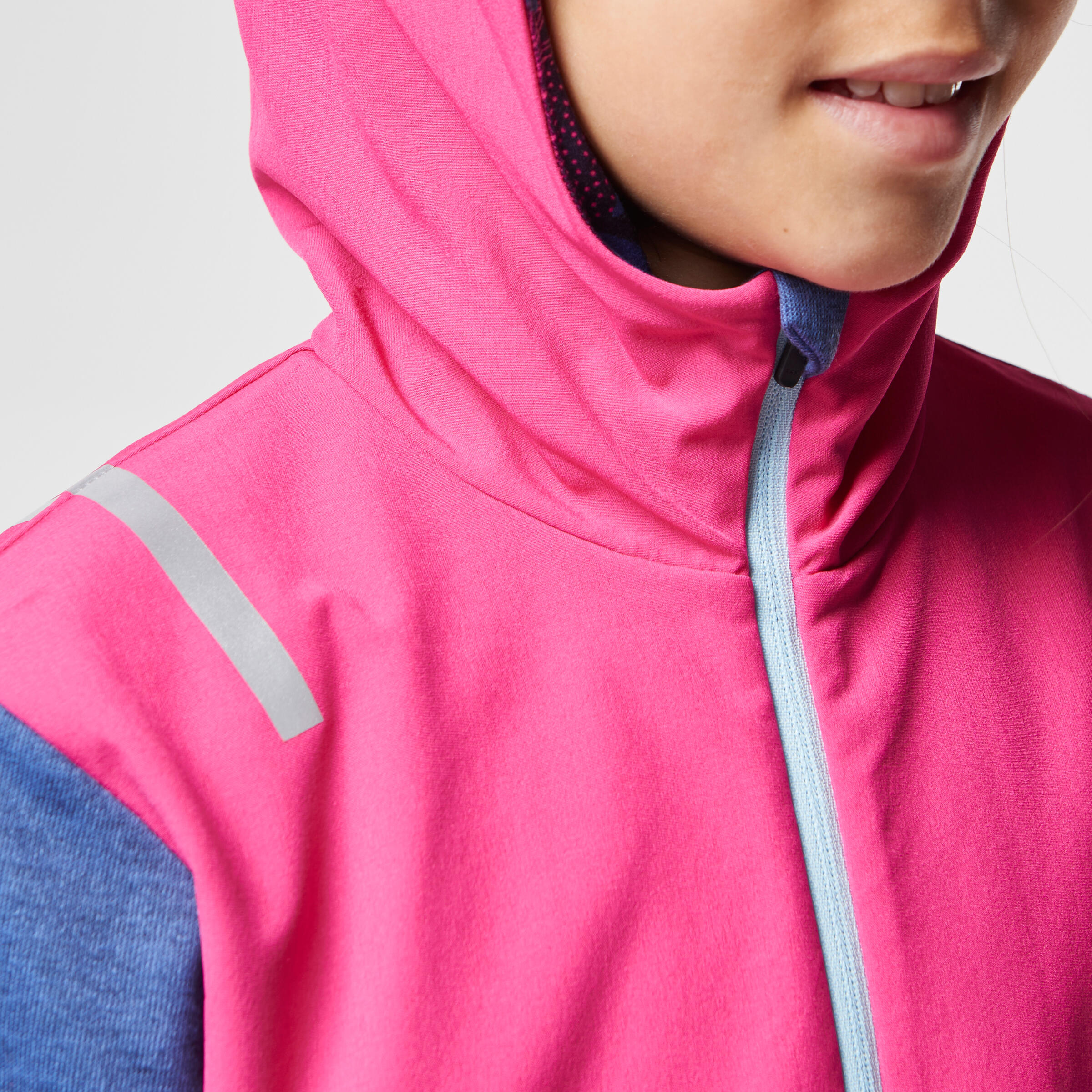 Elio Children's Running Hooded Jersey - Pink/Blue
 6/16