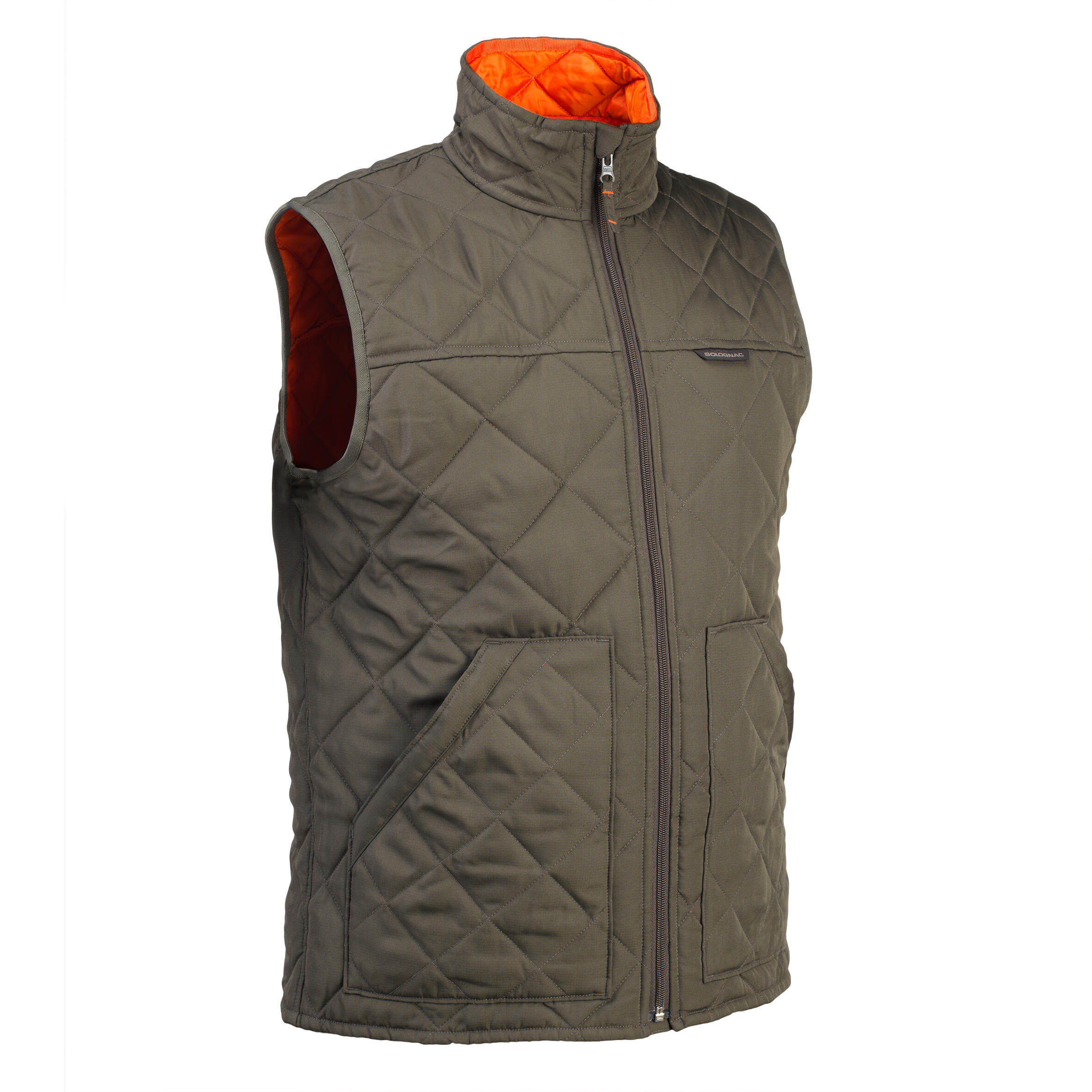 Men's Padded Sleeveless Jacket 100 Green