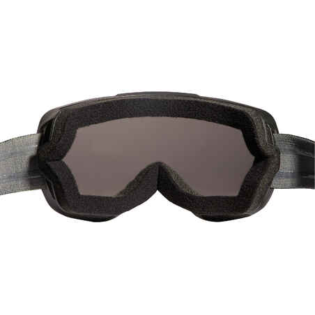 KID'S AND ADULT'S SKIING AND SNOWBOARDING GOGGLES G500 GOOD WEATHER - BLACK