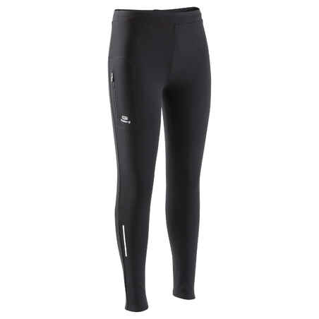 RUN DRY CHILDREN'S ATHLETICS TIGHTS BLACK