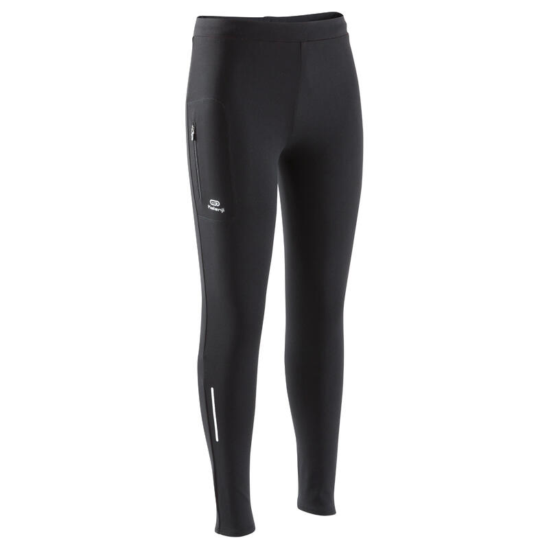 RUN DRY CHILDREN'S TRACK & FIELD TIGHTS BLACK RUN DRY CHILDREN'S TRACK & FIELD TIGHTS BLACK