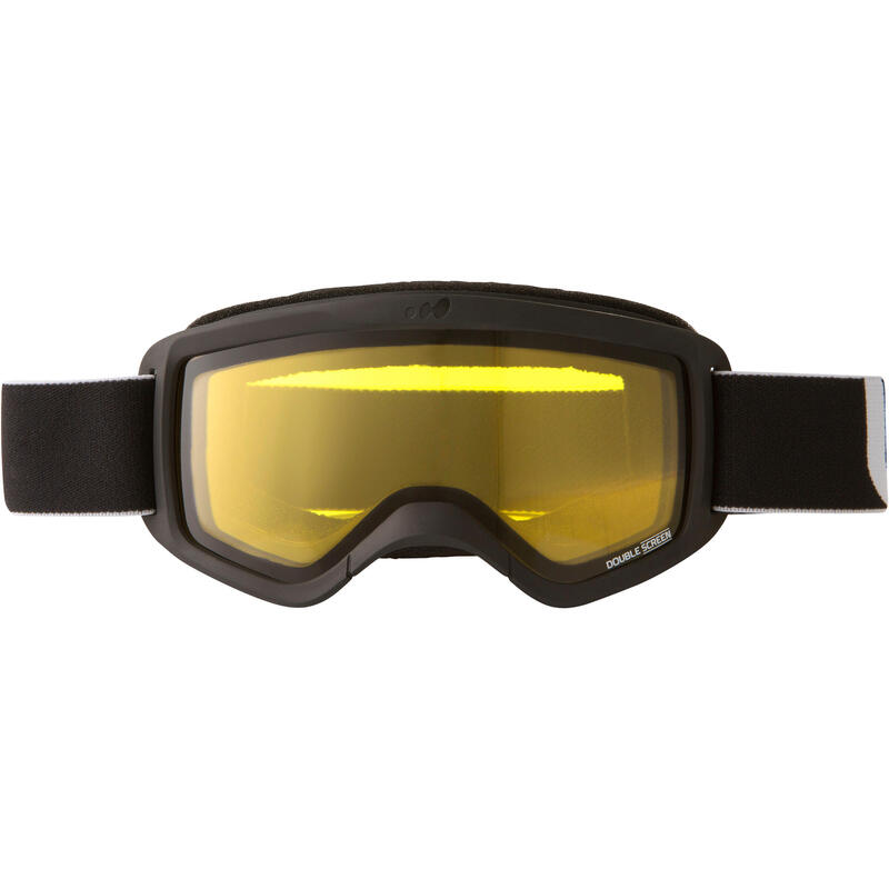 Ski- en snowboardbril voor en kinderen G 100 slecht weer zwart | WEDZE | Decathlon.nl