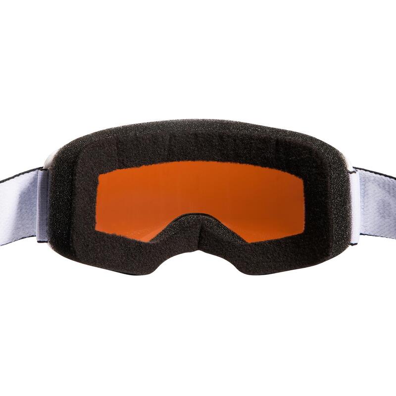 Skibril en snowboardbril voor volwassenen en kinderen G 140 zonnig weer wit