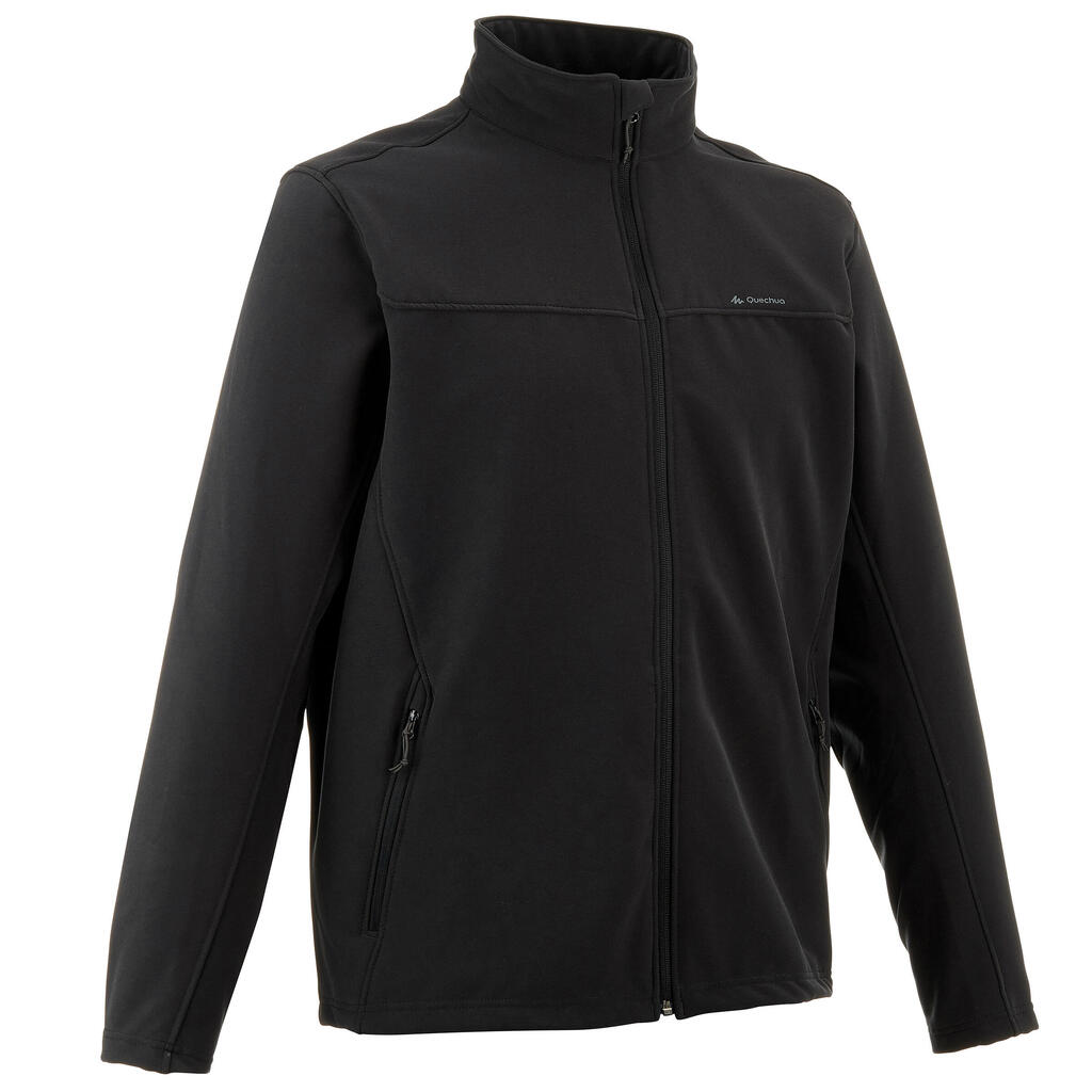 Men's softshell windproof jacket - black