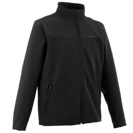 Men's Softshell Windproof Jacket - Black