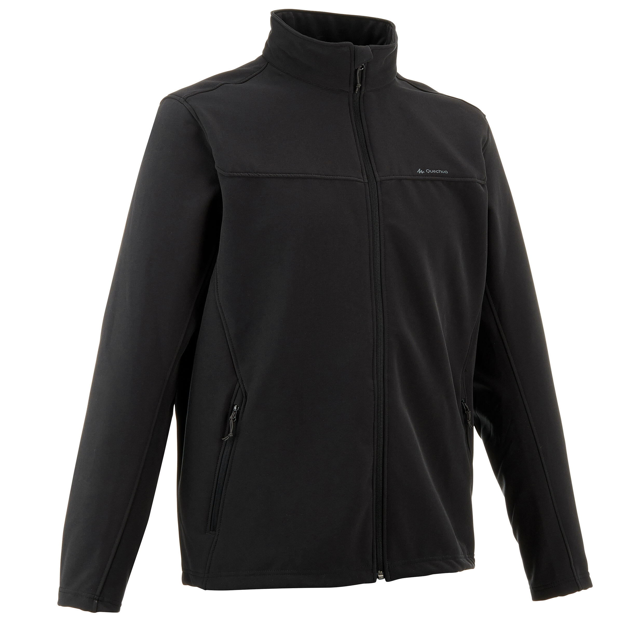 Quechua Softshell Jas Voor Bergtrekking Trek 100 Windwarm Heren quechua kopen in de aanbieding