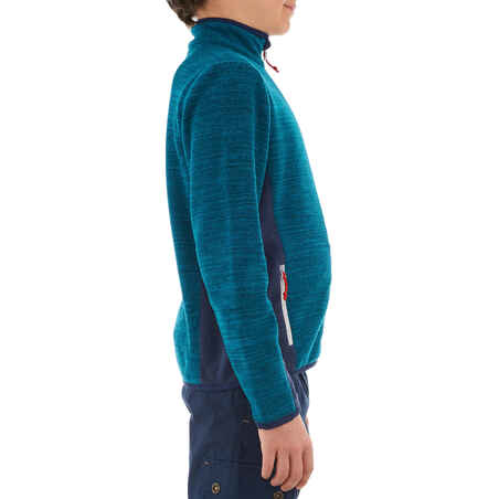 Hike 150 Boy's Hiking Fleece Jacket - Blue