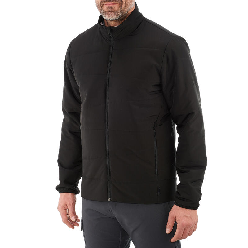 Férfi kabát túrázáshoz MT50 0 °C-ig, szintetikus, fekete